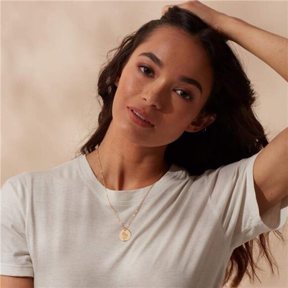 Birth Flower Necklace Personalized Dainty Gold Pendant Necklace Birthday Gift - Picture 2 of 7